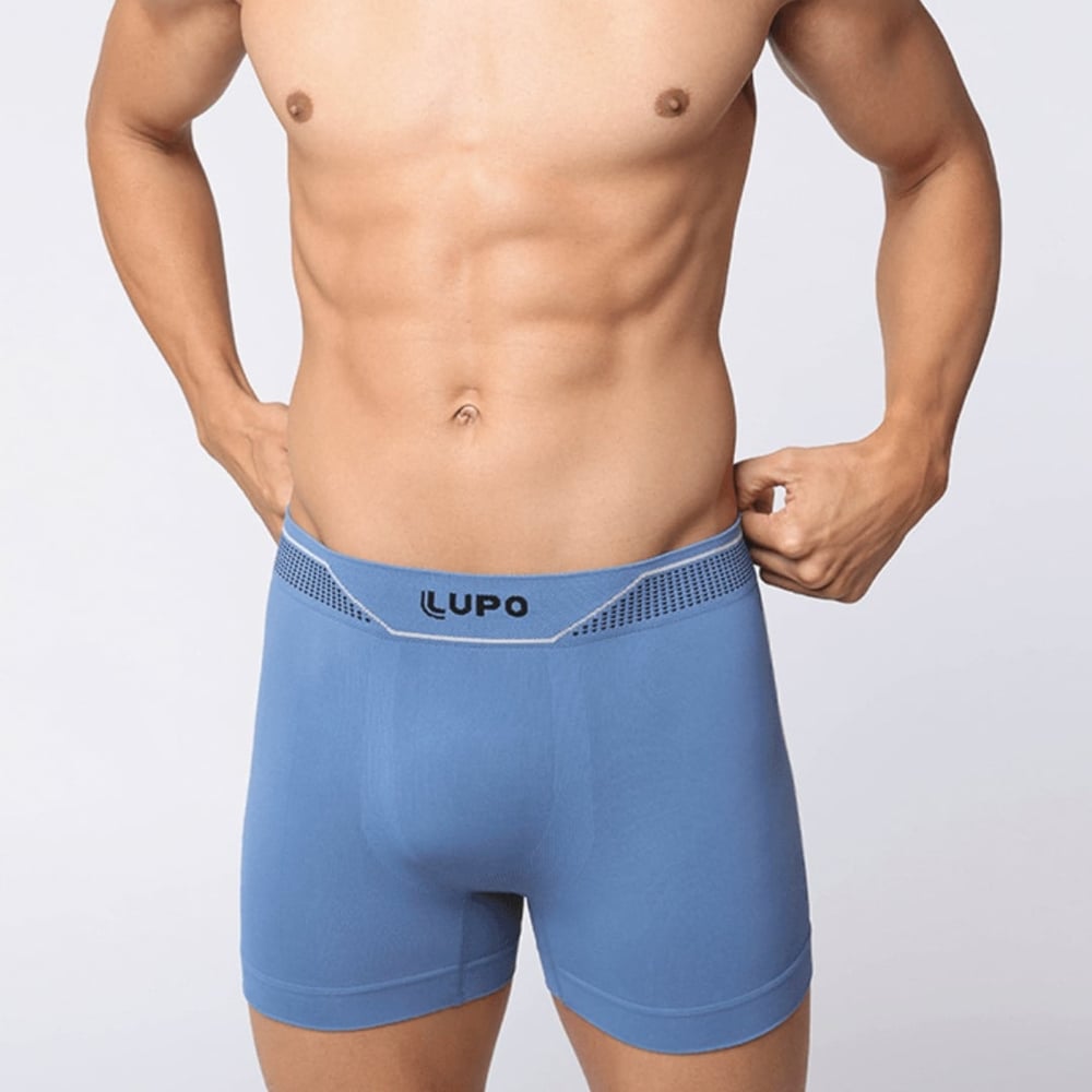 Cueca Boxer Adulto Microfibra Sem Costura Lupo