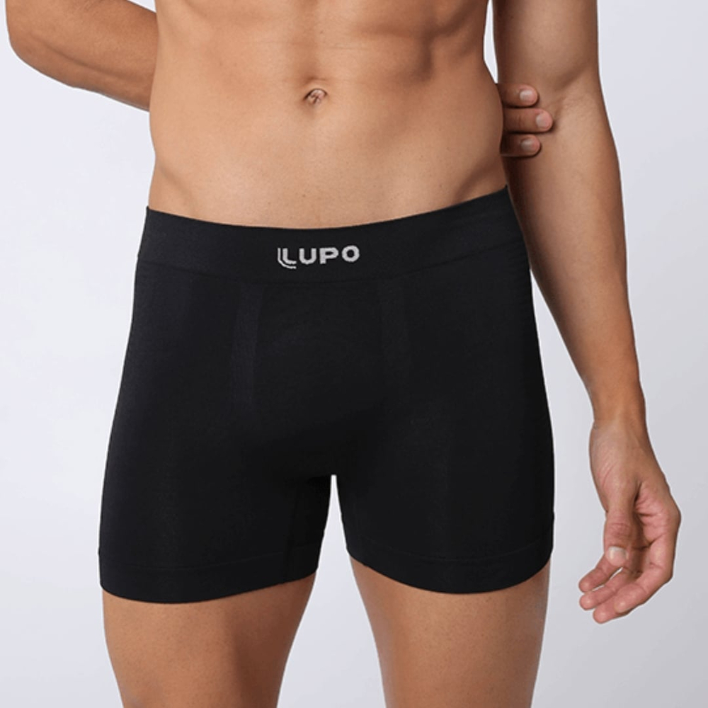 Cueca Boxer Sem Costura Em Microfibra Lupo
