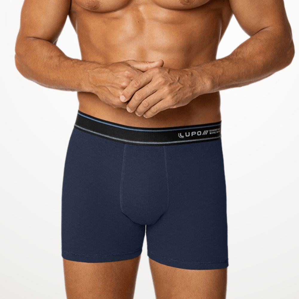 Cueca Boxer Adulto Algodão Com Elastano Lupo