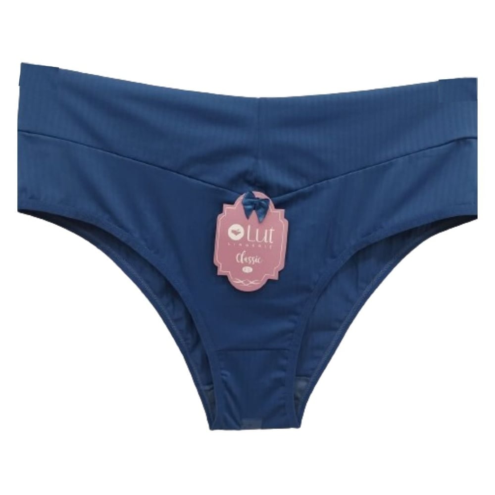 Calcinha Classic Cintura Alta Em Poliamida Lut Lingerie