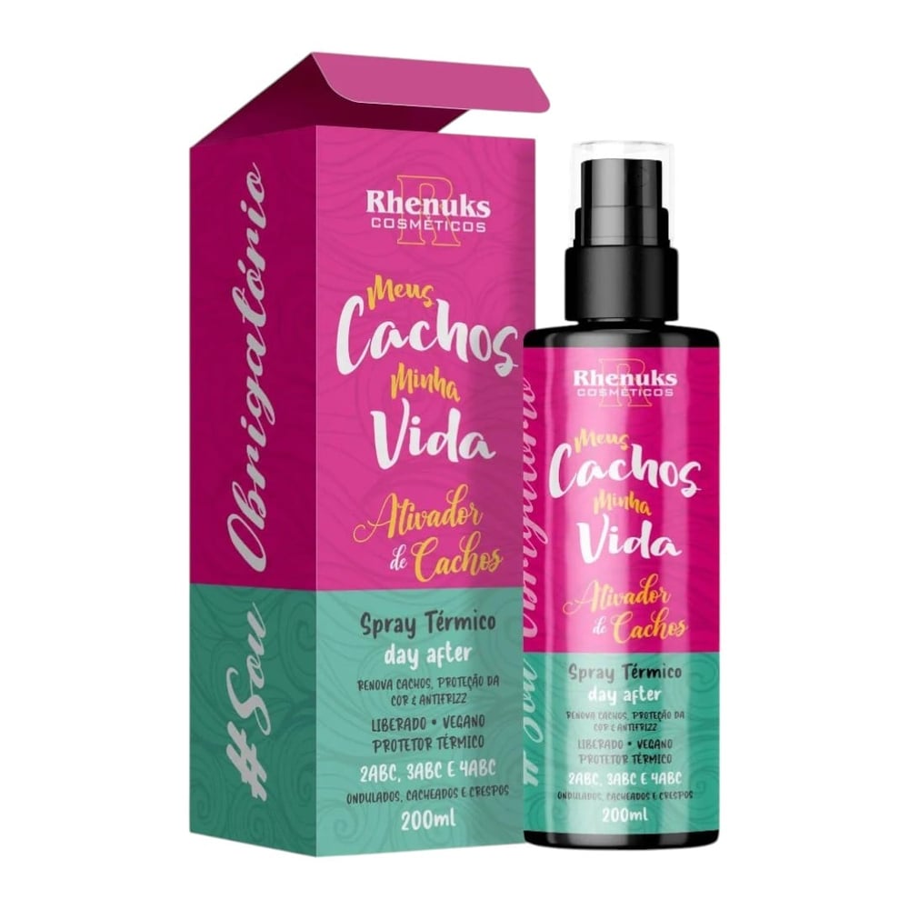Meus Cachos Minha Vida Spray Térmico Day After 200ml Rhenuks