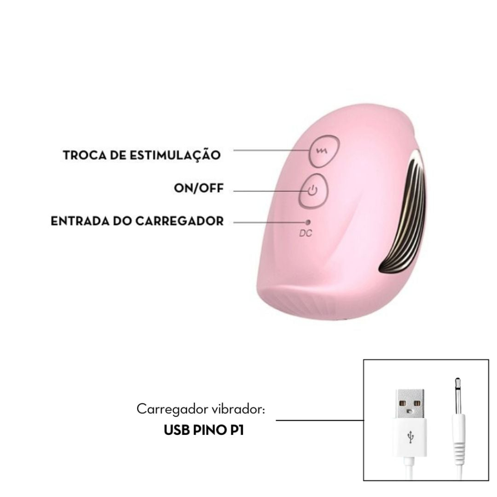 Estimulador Clitoriano Angry Bird 10 Modos De Pulsação Vibe Toys