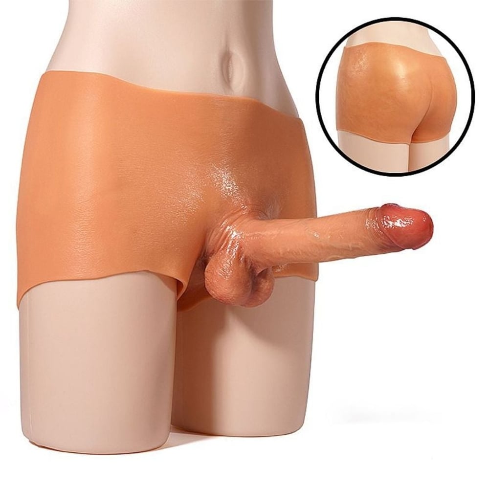 Cinta Em Silicone Líquido Com Prótese Integrada 18,5x3,8 Vibe Toys