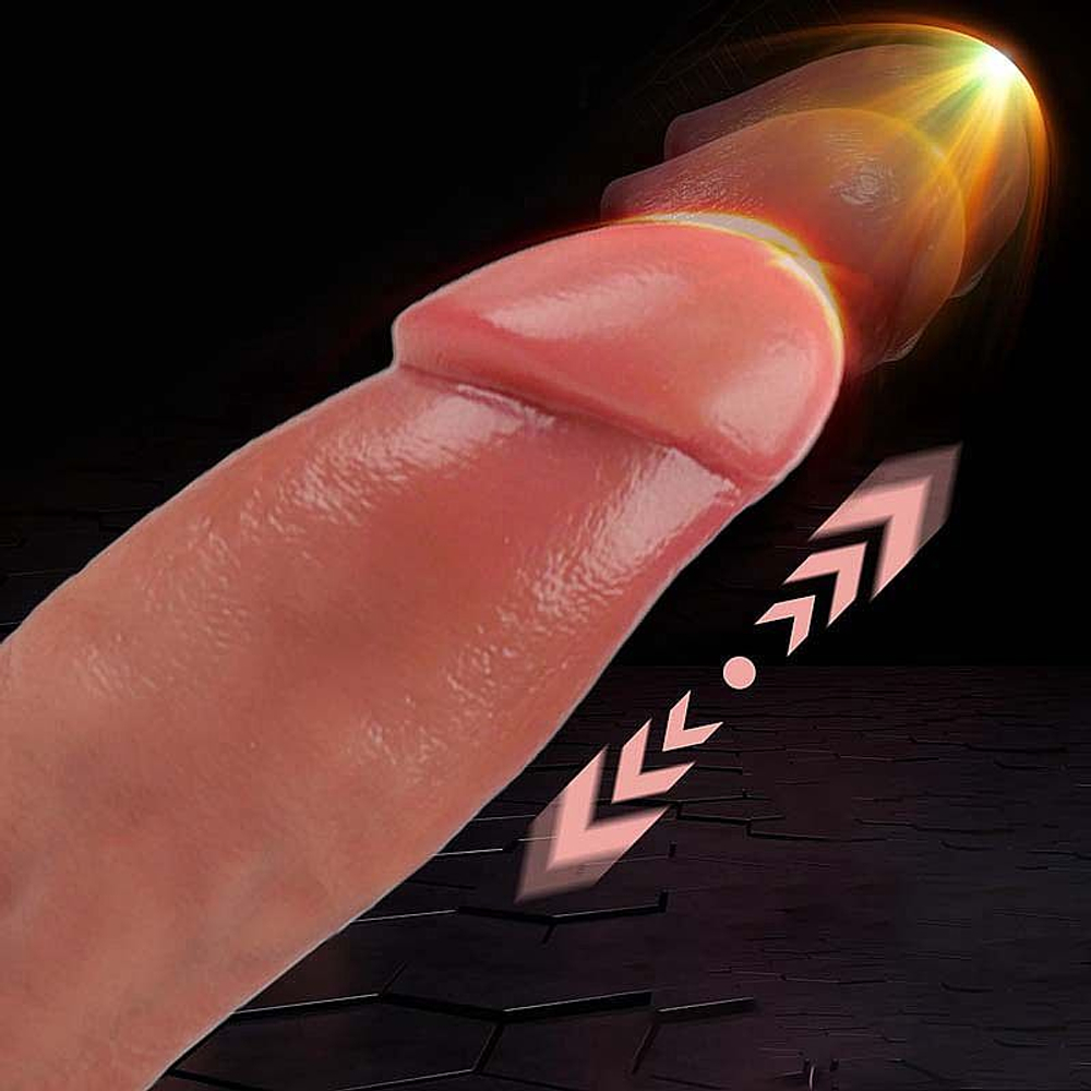 Pênis Realístico Em Silicone Líquido Com Vai E Vem Aquecimento 23,0 X 6,0 Cm Si Vibe Toys