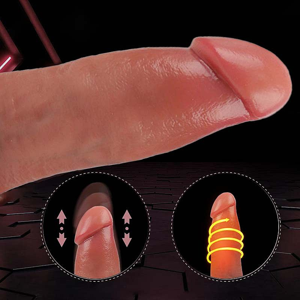 Pênis Realístico Em Silicone Líquido Com Vai E Vem Aquecimento 23,0 X 6,0 Cm Si Vibe Toys