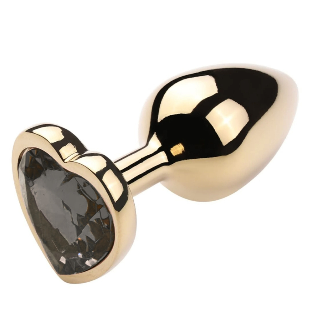 Plug Anal Coração Dourado Grande Vibe Toys