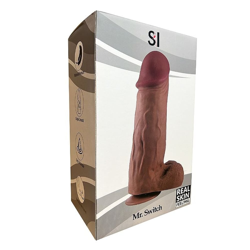 Pênis Realistico Grosso Dupla Camada Mr Switch 30 X 8,4 Cm Si Vibe Toys