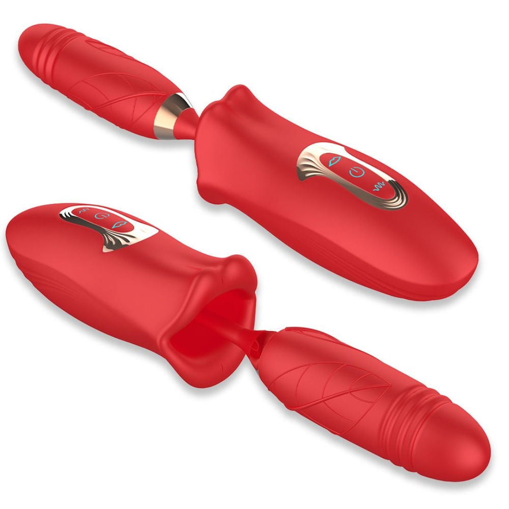Vibrador Honey Mouth Formato De Boca Vai E Vem 10 Modos De Estimulação