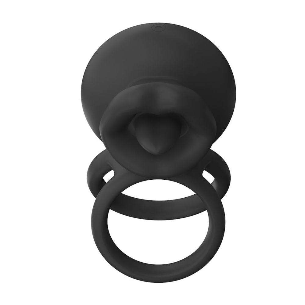 Anel Peniano Duplo Lip Ring Com 9 Vibrações E Controle Por Aplicativo