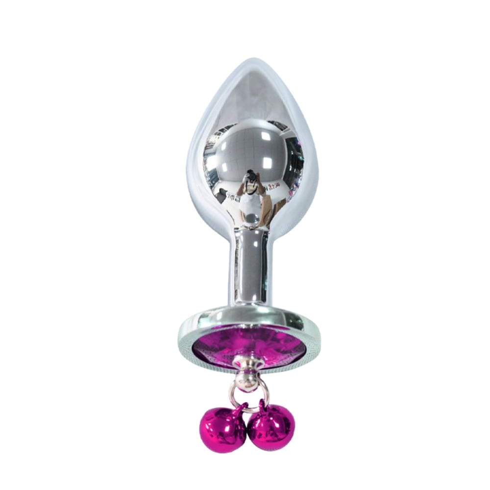 Plug Anal Metal Pequeno Com Sino E Pedra Vibe Toys