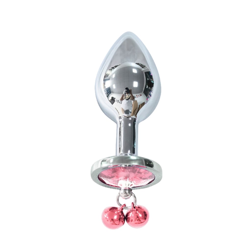 Plug Anal Metal Pequeno Com Sino E Pedra Vibe Toys