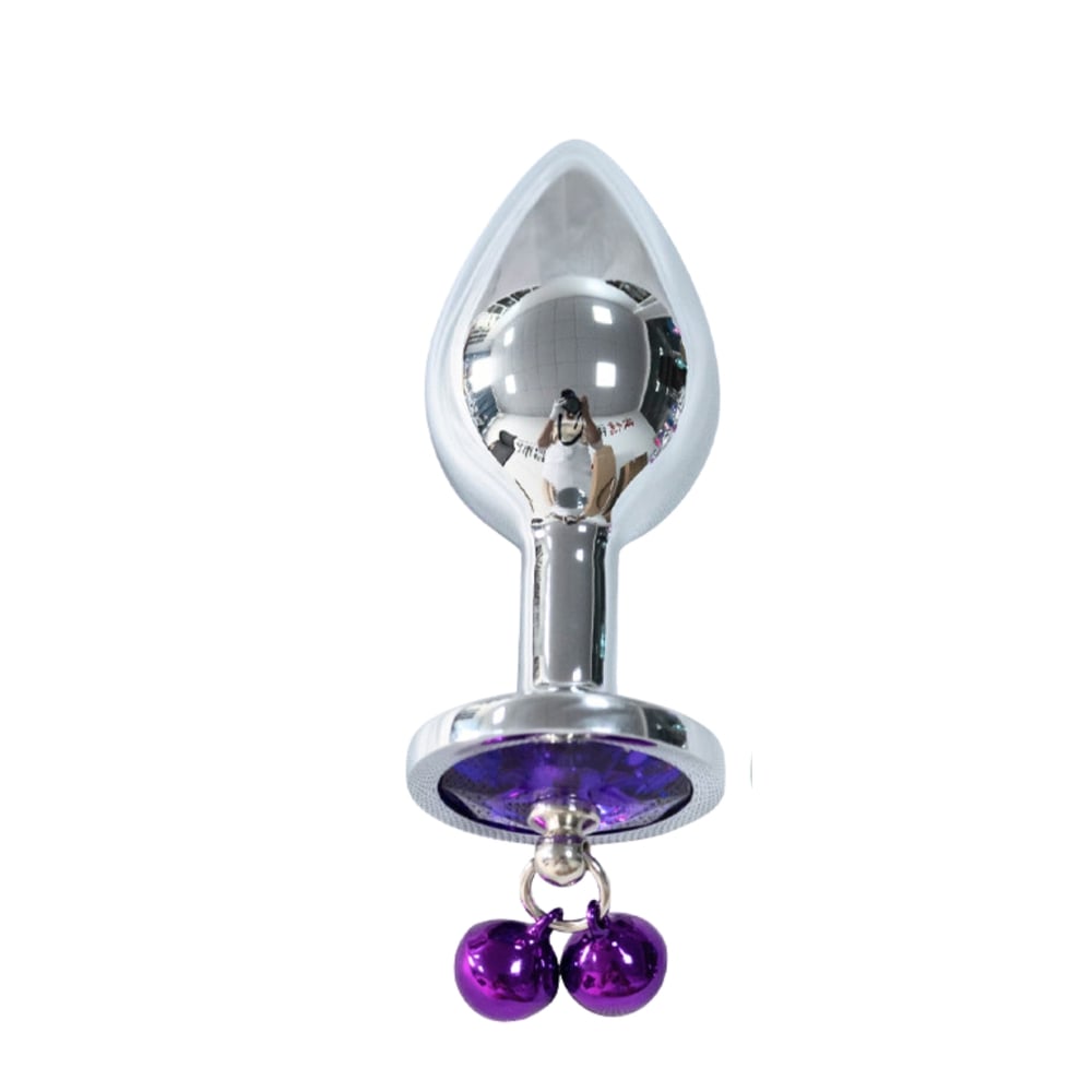 Plug Anal Metal Pequeno Com Sino E Pedra Vibe Toys