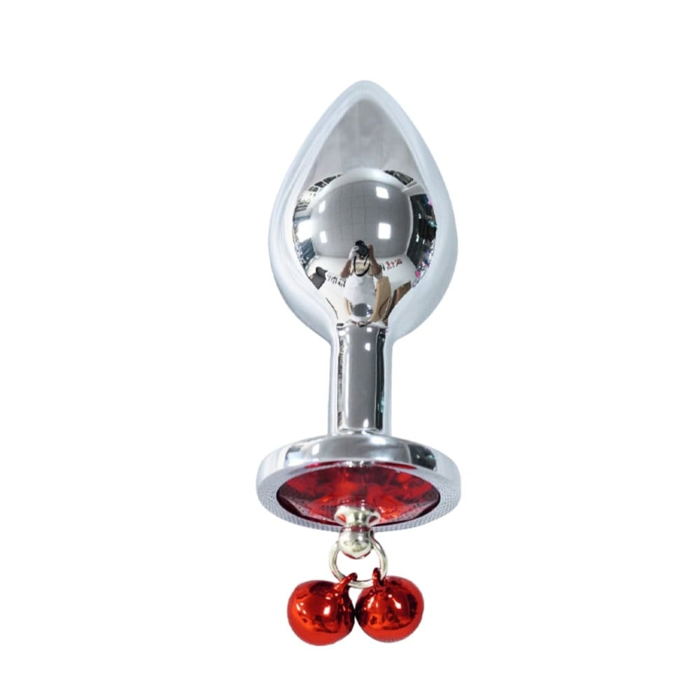 Plug Anal Metal Pequeno Com Sino E Pedra Vibe Toys