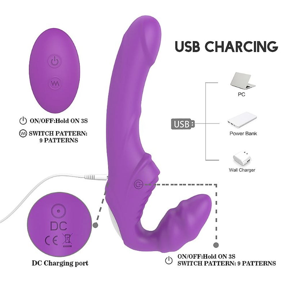 Nana Vibrador De Ponto G Duplo Strapless Vibe Toys