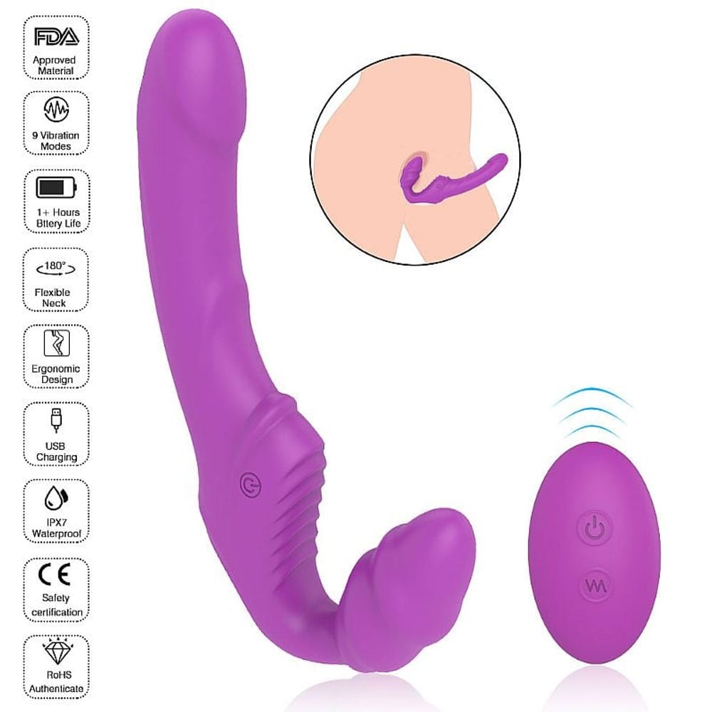 Nana Vibrador De Ponto G Duplo Strapless Vibe Toys
