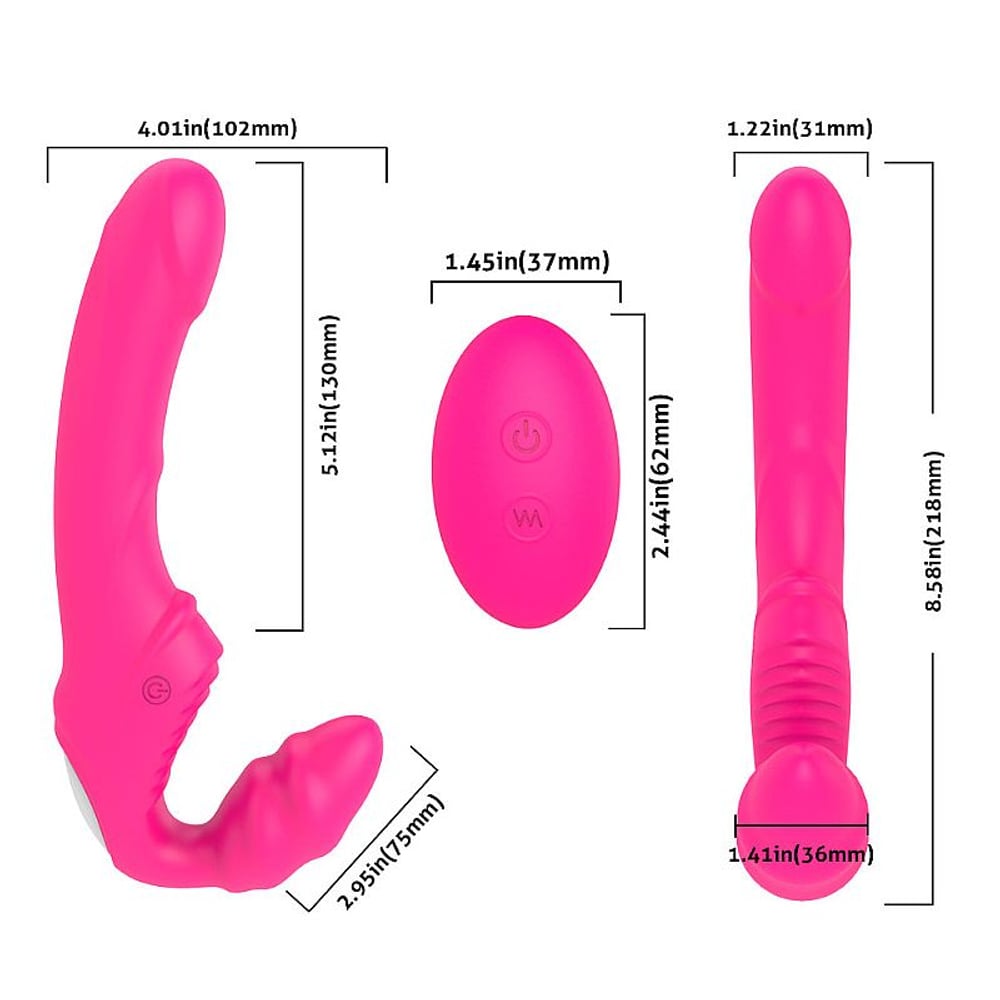 Nana Vibrador De Ponto G Duplo Strapless Vibe Toys
