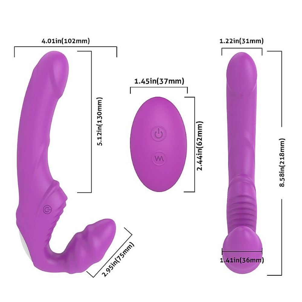 Nana Vibrador De Ponto G Duplo Strapless Vibe Toys