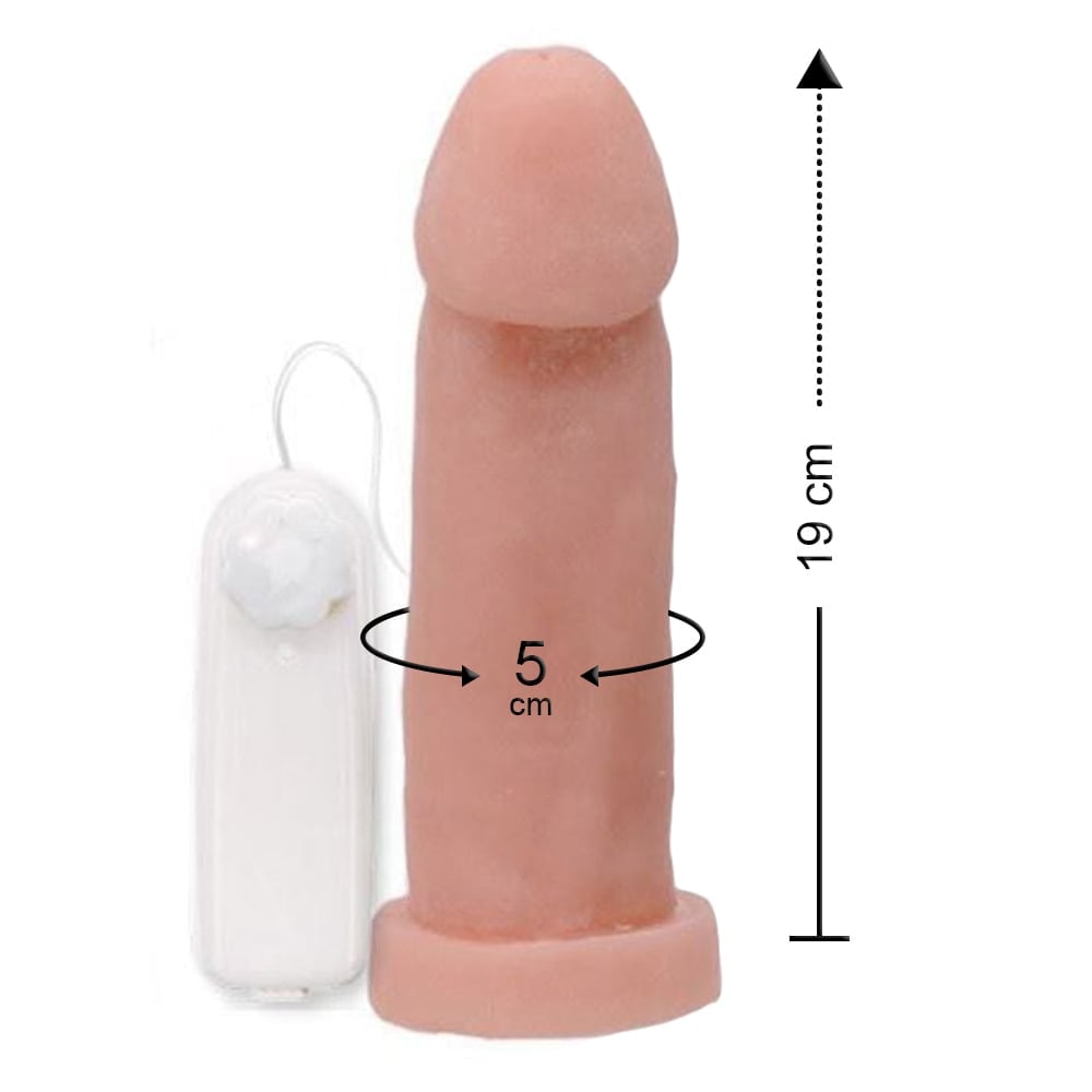 Prótese Em Cyber Ultra Macio Vibração Multivelocidade 19 X 5cm Ktoy