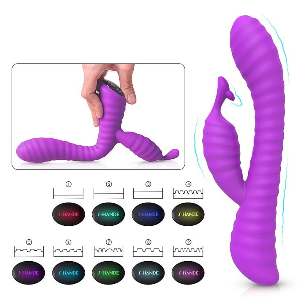 Moonlight Vibrador Ponto G Com Plug Vibe Toys