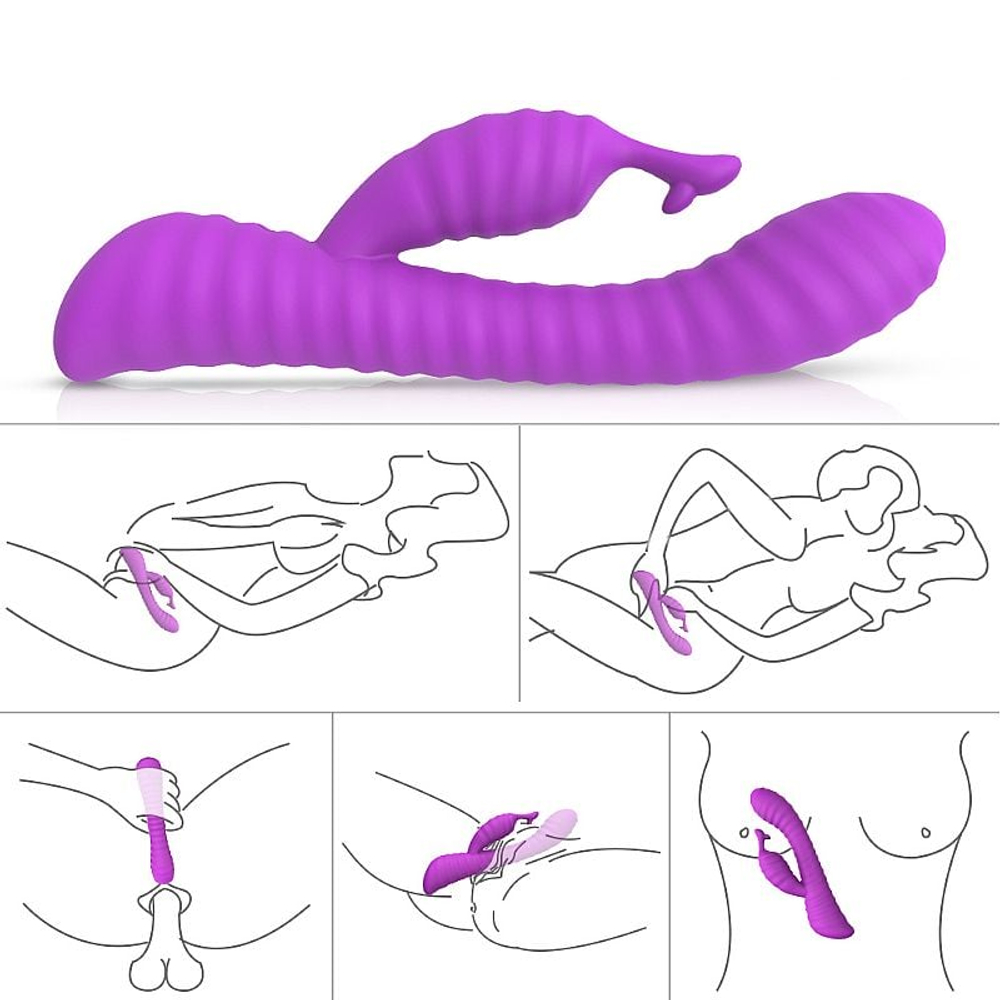 Moonlight Vibrador Ponto G Com Plug Vibe Toys