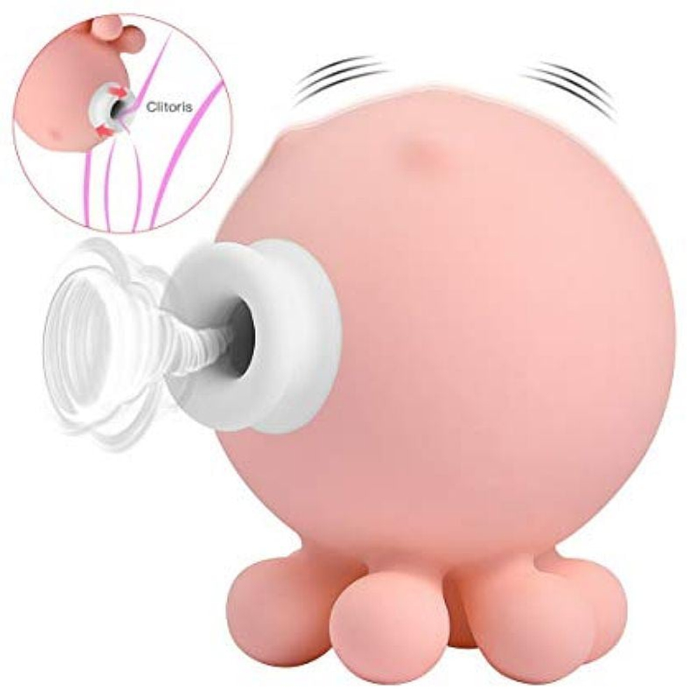 Vibrador Clitóris Com Pulsação Recarregável 9 Modos De Vibração Octopi 