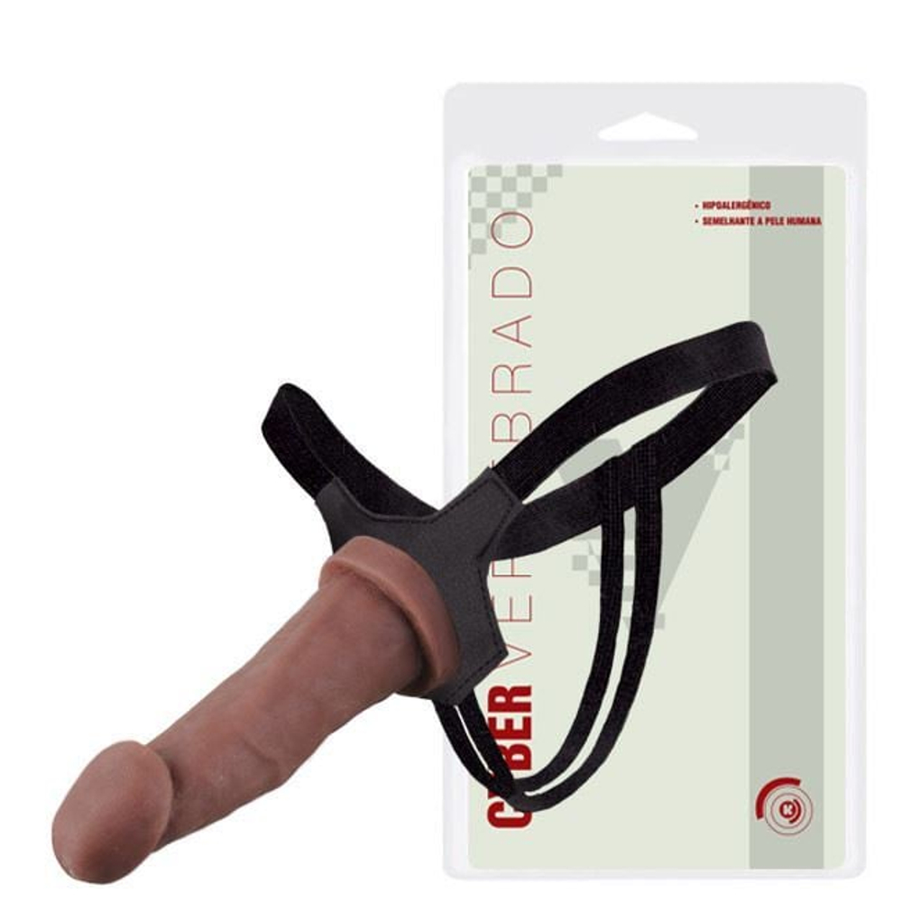Cinta Com Pênis Em Cyber 19x4,5cm - Kgel