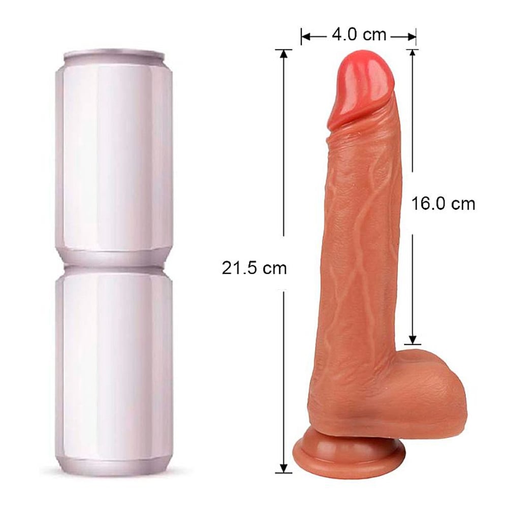 Pênis Realístico Com Vai E Vem Rotação Com Aquecimento App 21.5 X 4.0 Cm Si Vibe Toys