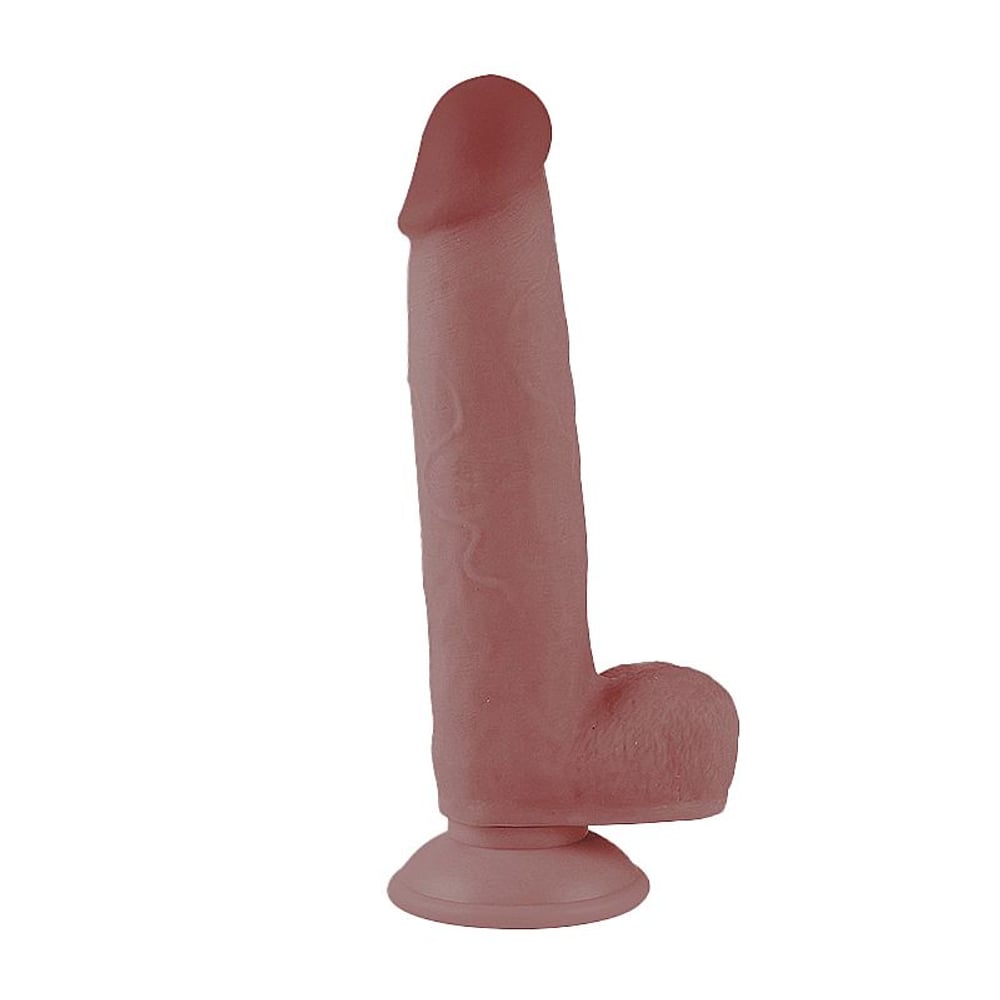 Pênis Super Realístico Dupla Camada Vertebra E Ventosa 21,7 X 5 Cm Si Vibe Toys