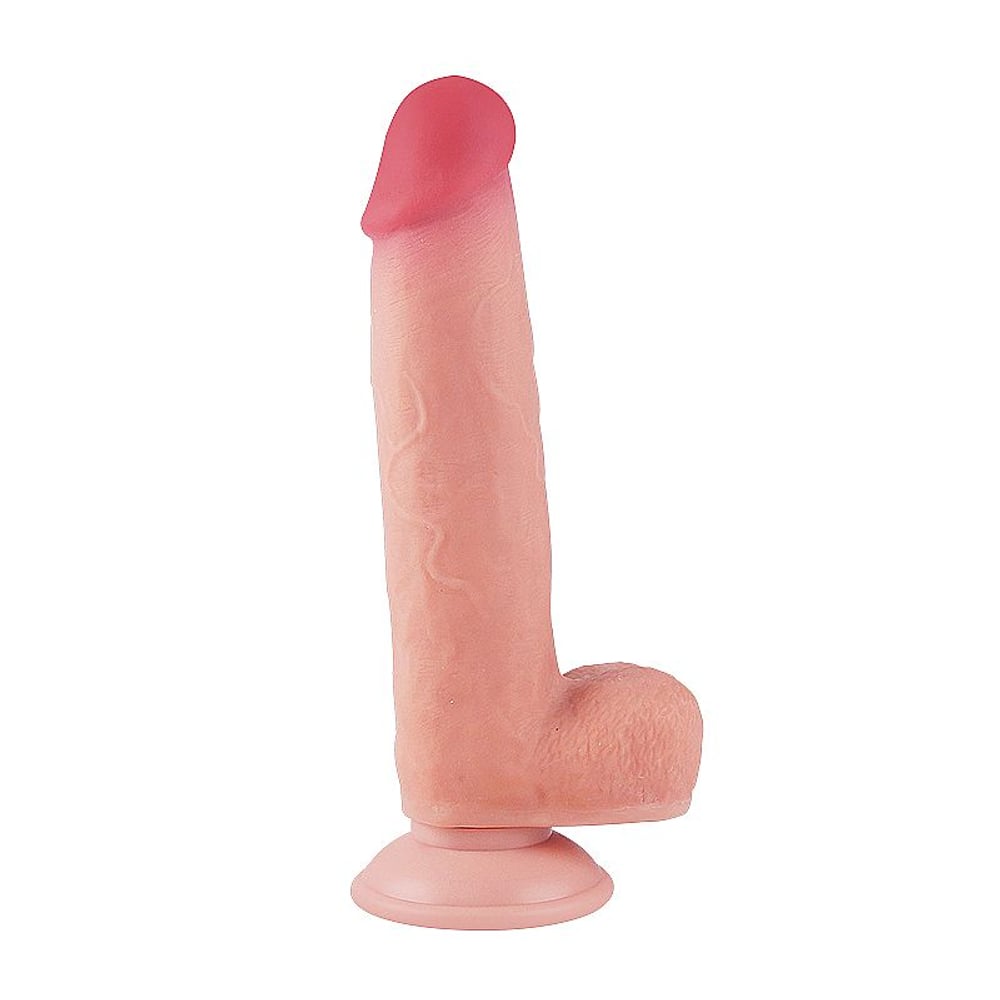 Pênis Super Realístico Dupla Camada Vertebra E Ventosa 21,7 X 5 Cm Si Vibe Toys