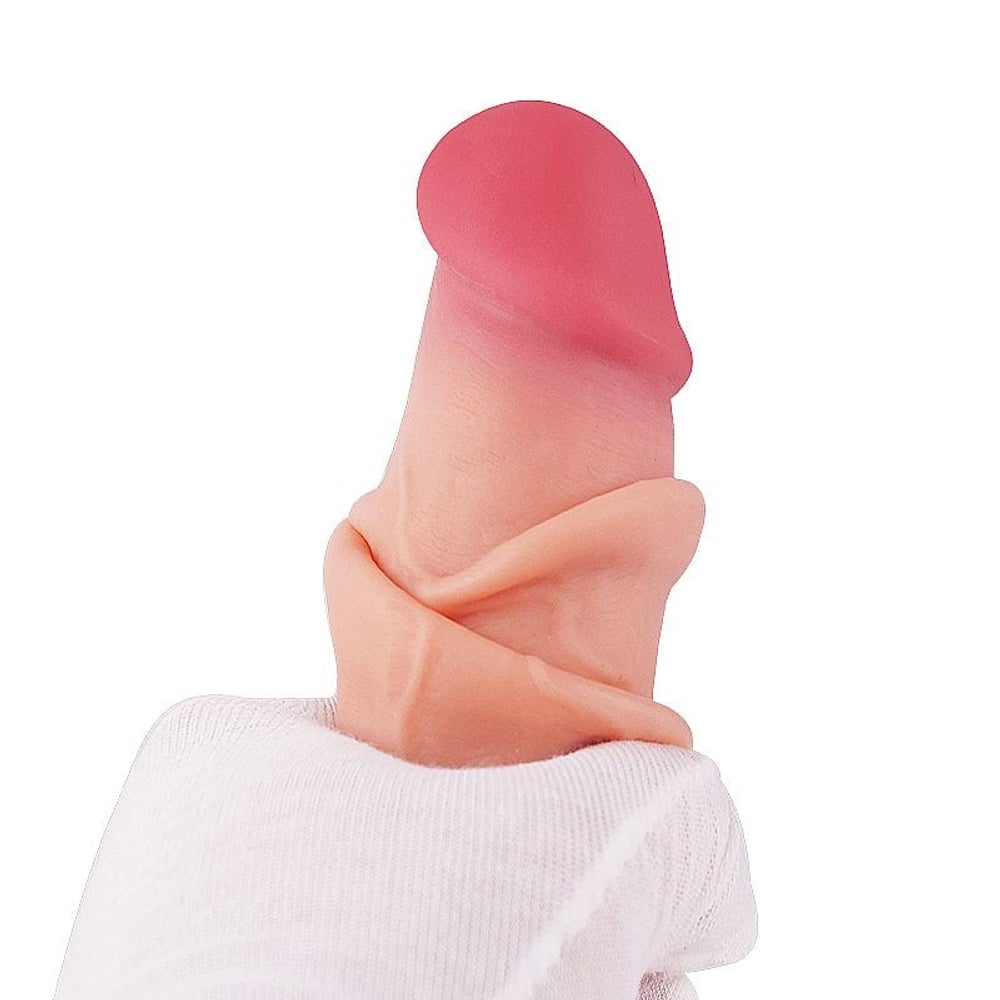 Pênis Super Realístico Dupla Camada Vertebra E Ventosa 21,7 X 5 Cm Si Vibe Toys