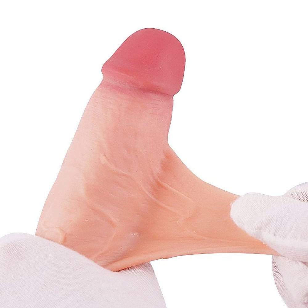 Pênis Super Realístico Dupla Camada Ventosa E Vertebra 21,7 X 4,9 Cm Si Vibe Toys