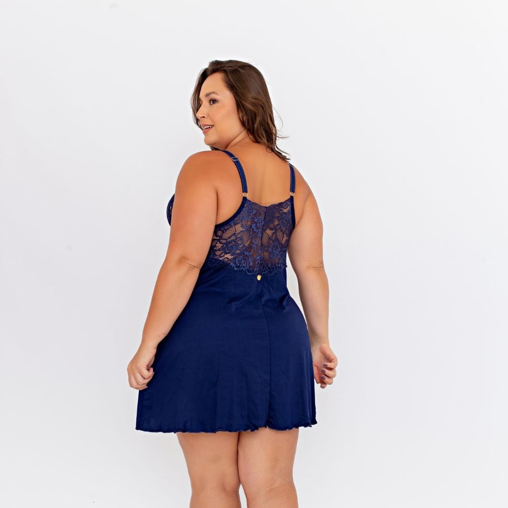 Camisola Rubinne Plus Size Em Microfibra Patitex