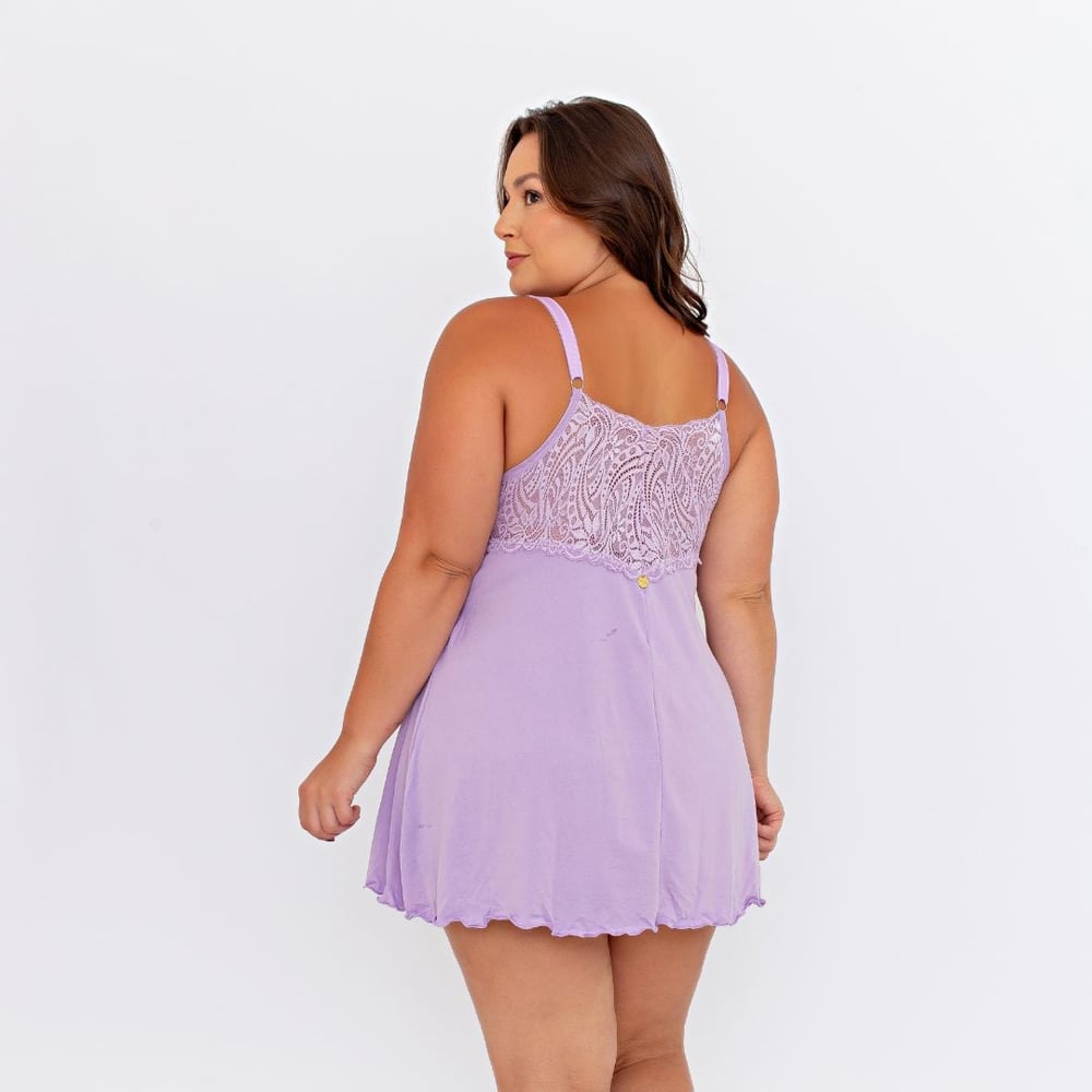 Camisola Rubinne Plus Size Em Microfibra Patitex