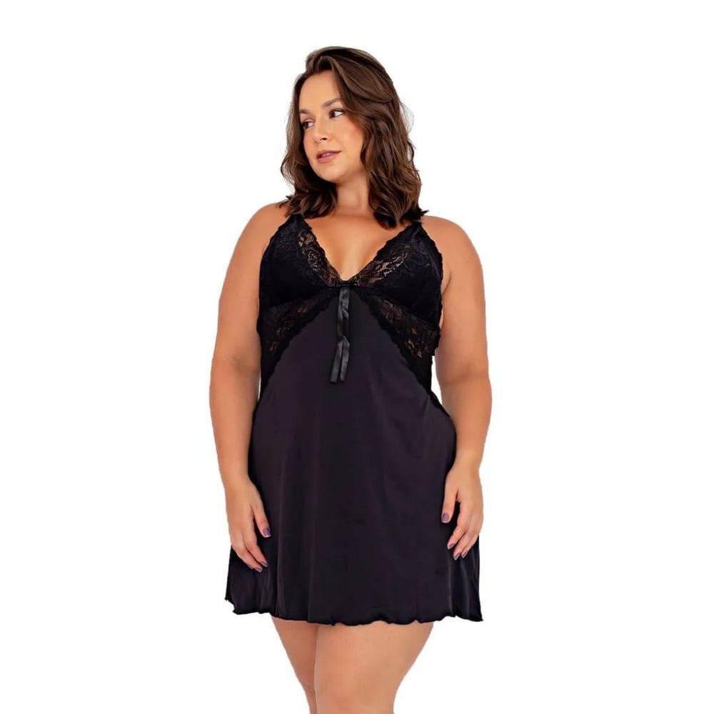 Camisola Rubinne Plus Size Em Microfibra Patitex