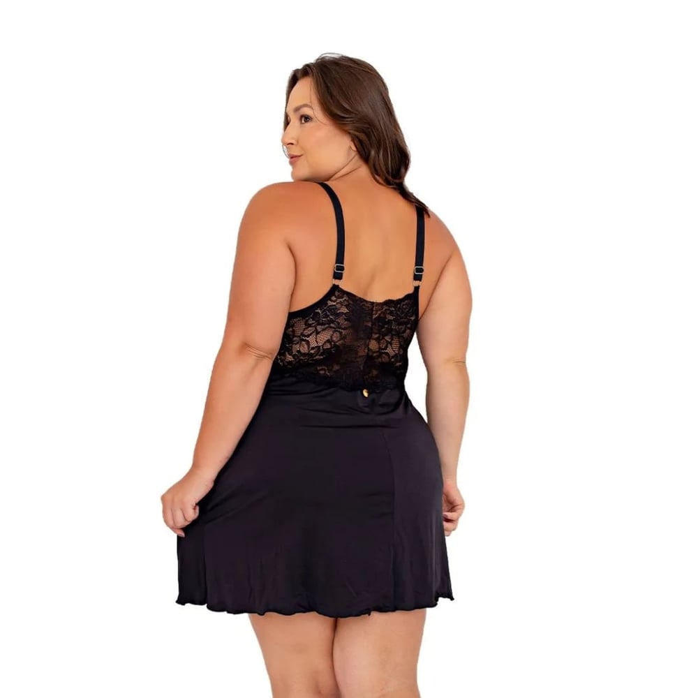 Camisola Rubinne Plus Size Em Microfibra Patitex