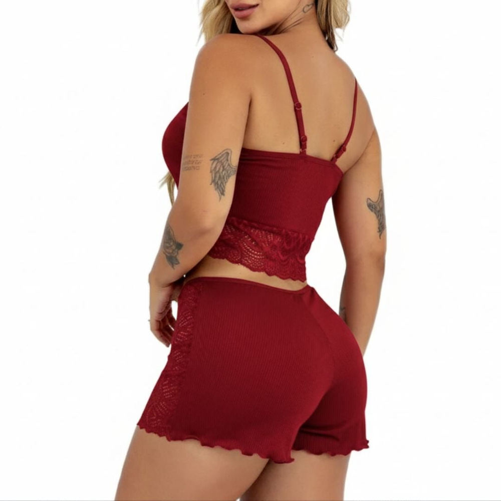 Babydoll Canelado Gabriella Suede Patitex
