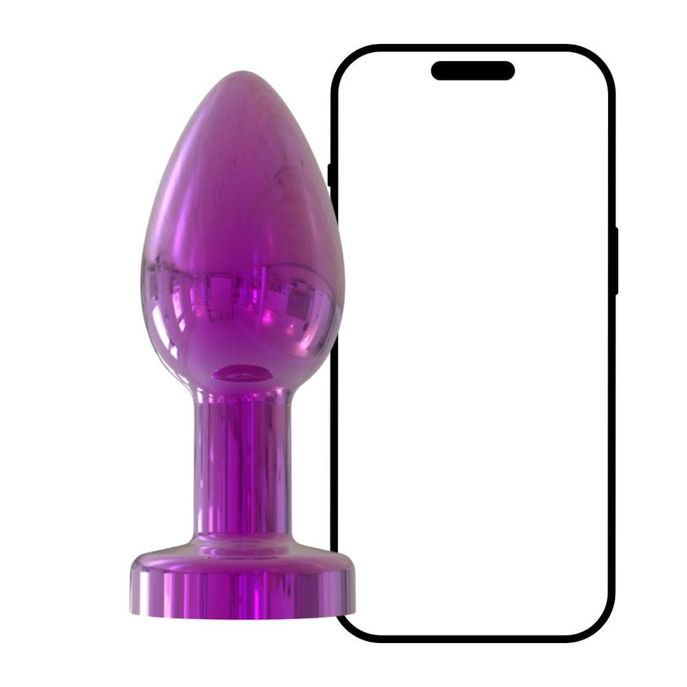 Plug Anal Cromado Com 10 Vibrações E Controle Via App Vibe Toys