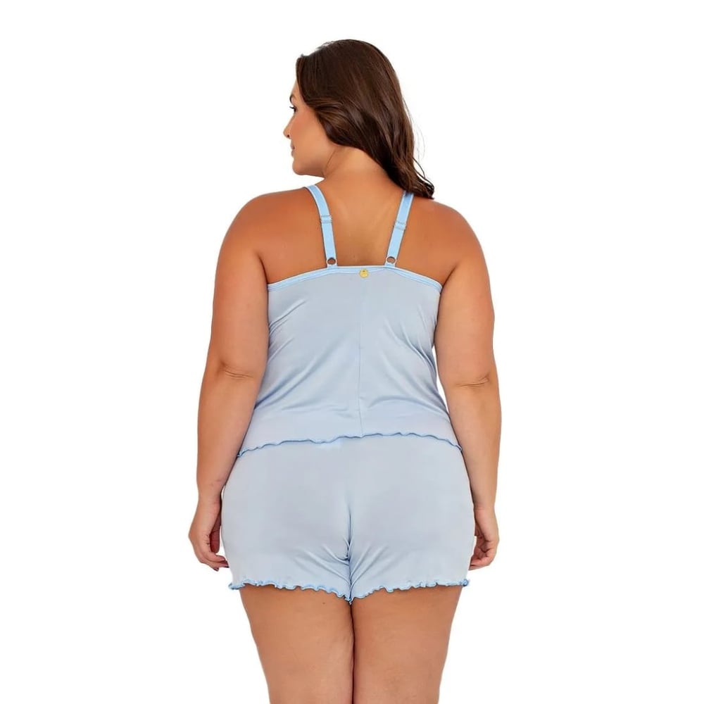 Baby Doll Plus Size Bicolor Rendado Patitex