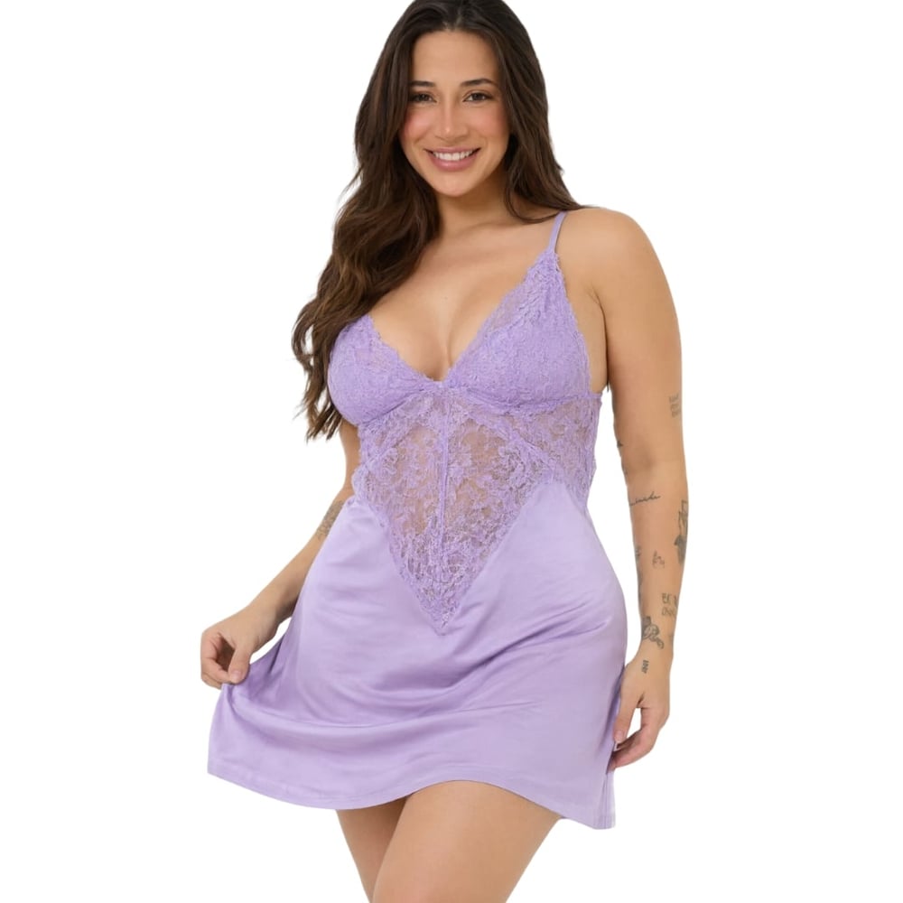 Camisola Sensual Letícia Lisa Patitex