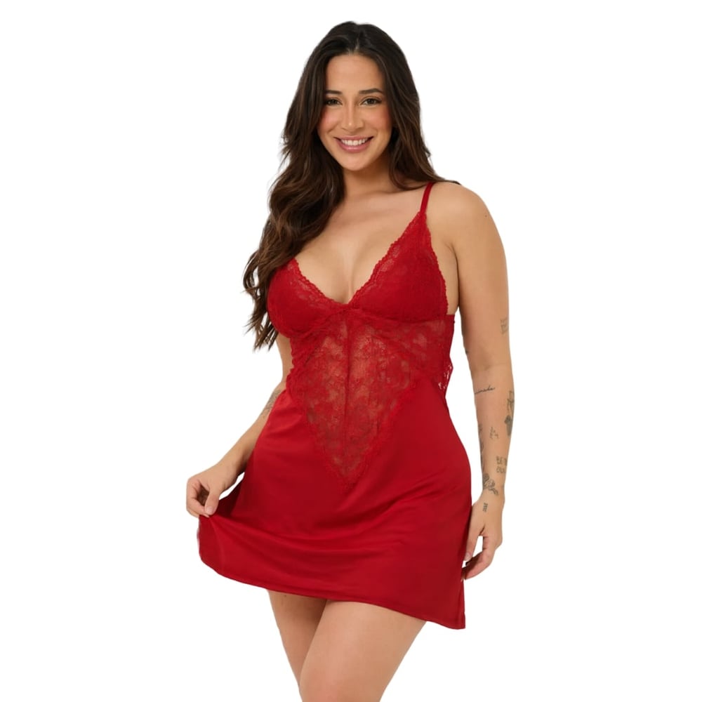 Camisola Sensual Letícia Lisa Patitex