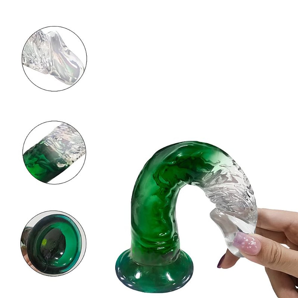 Pênis Realístico Transparente 18,5x3,5cm Vibe Toys