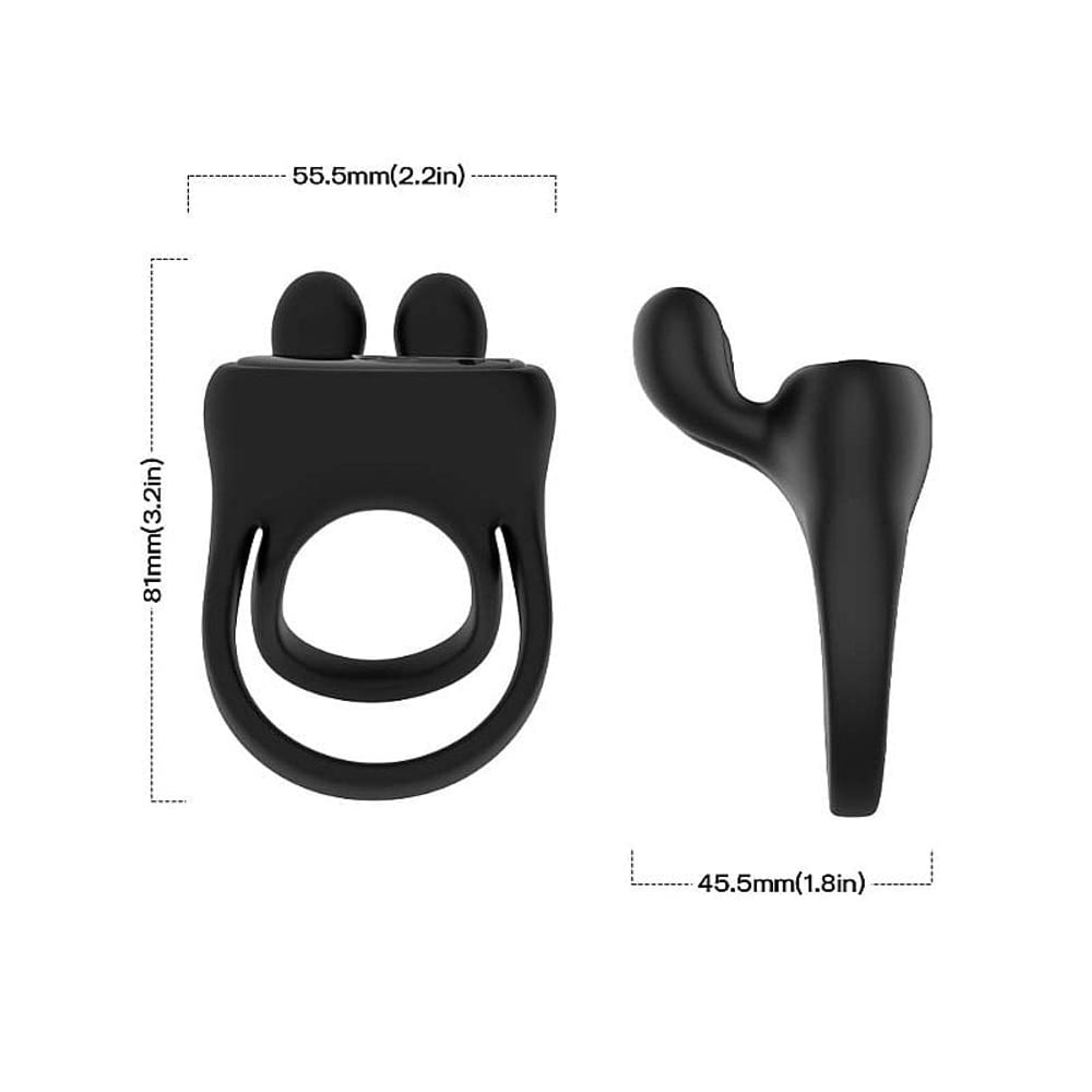 Anel Peniano Duplo Com Estimulador De Clitóris Vibe Toys
