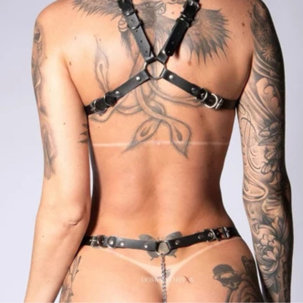 Conjunto Lingerie +liga Moly Dominatrix