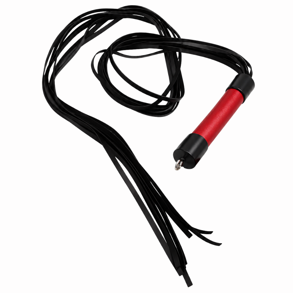 Algema Bracelete Verniz Com Chicote Dominatrix