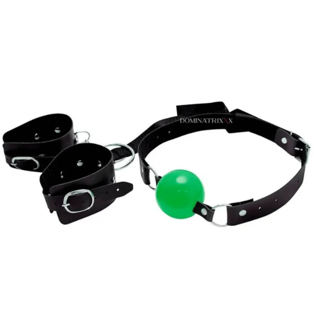 Bracelete Com Bola Mordarça Dominatrix