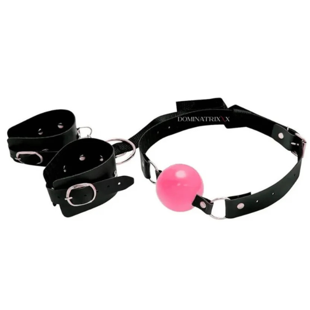 Bracelete Com Bola Mordarça Dominatrix