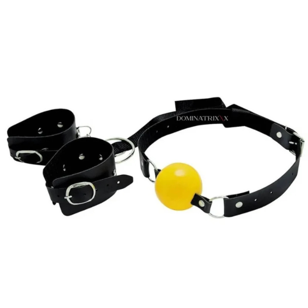 Bracelete Com Bola Mordarça Dominatrix