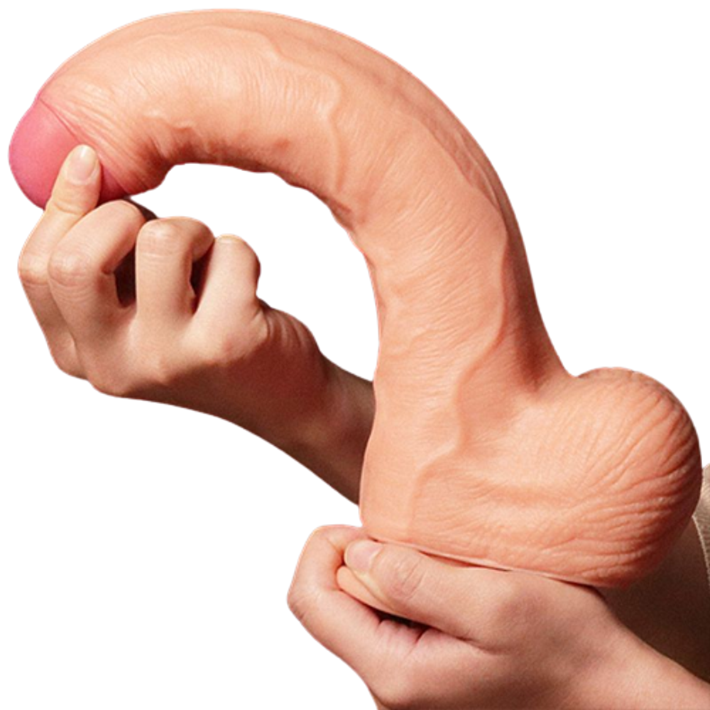 PÊNIS / PROTESE MASTURBADORA /REALÍSTICA COM VENTOSA / EM CYBER / KING SIZE / 28, 5 CM X 5,3 CM