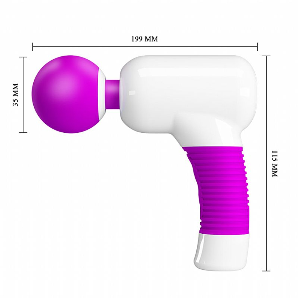 SUPER POWER MASSAGEADOR TIPO VARINHA MÁGICA - RECARREGÁVEL COM 7 VIBRAÇÕES