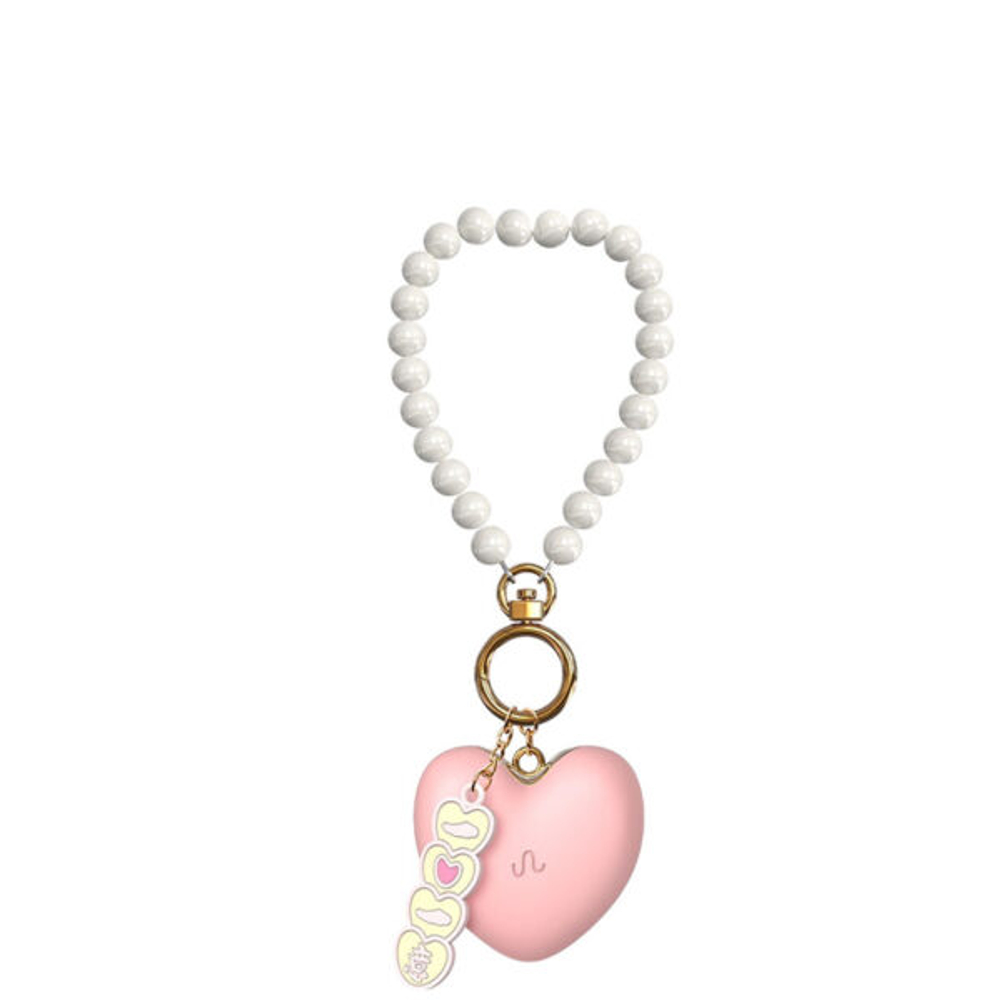VIBRADOR Bullet Recarregável Formato Coração com Alça de Pérolas Controle via Aplicativo à Distância – GOOD VIBE TOYS –